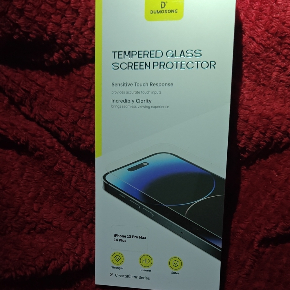 NWT Tempered Glass Screen Protector for iPhone 13 Pro Max/ 14 plus